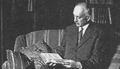 J&oacute;zef Michałowski tw&oacute;rca i wieloletni kierownik biblioteki stacji naukowej PAU w Rzymie